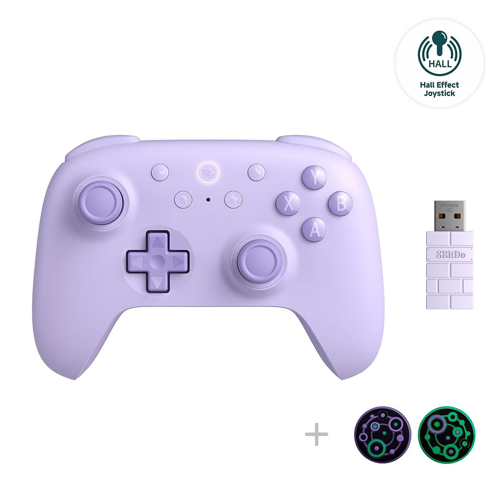 دسته بازی بی‌سیم 8BitDo Ultimate 2C Purple برای PC و Android