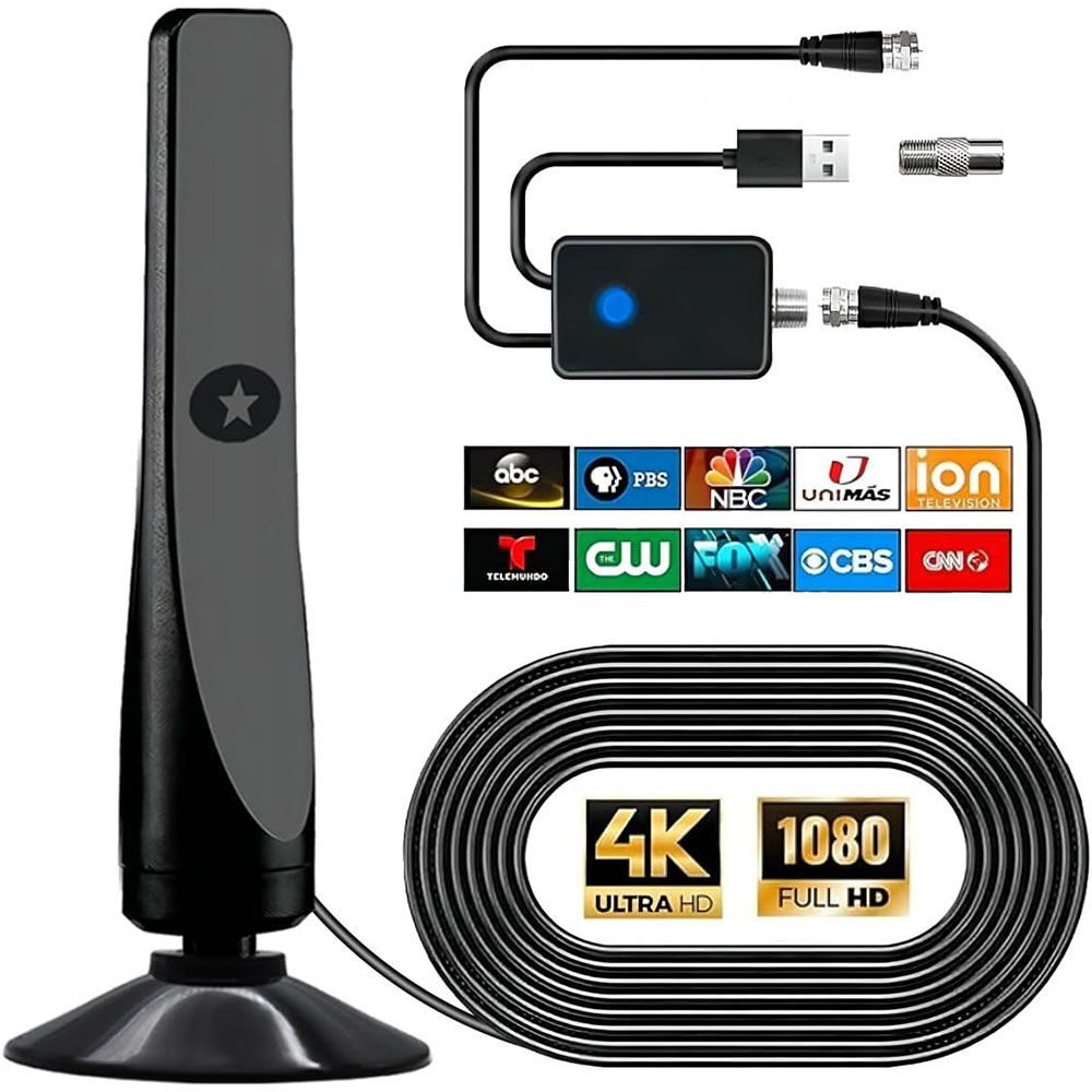 آنتن دیجیتال تلویزیون WAVEتقویت‌کننده، گیرندگی 360 درجه و پشتیبانی 4K